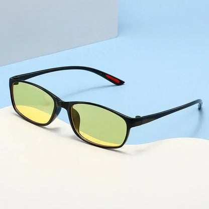 Vintage Unisex Anti-Glare Night Vision Driving Glasses – Ultralight Square Frame Myopia Eyewear (-4.0)