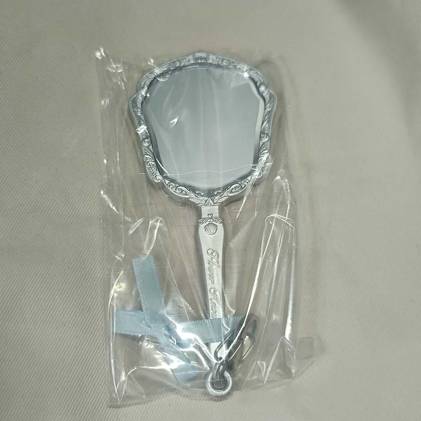 Flower Knows Angel Series Handheld Mirror – White, Black & Pink Compact Mirror