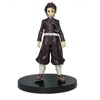 Demon Slayer Anime Figures – Kimetsu No Yaiba Tanjiro Nezuko Zenitsu Inosuke Action Doll Toys