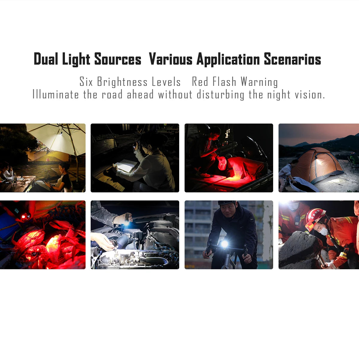 IMALENT BL70 EDC Flashlight – 6000 Lumens Cree XHP70 HI LED, Type-C Rechargeable Dual Light Source for Camping & Work