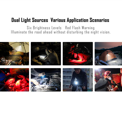 IMALENT BL70 EDC Flashlight – 6000 Lumens Cree XHP70 HI LED, Type-C Rechargeable Dual Light Source for Camping & Work