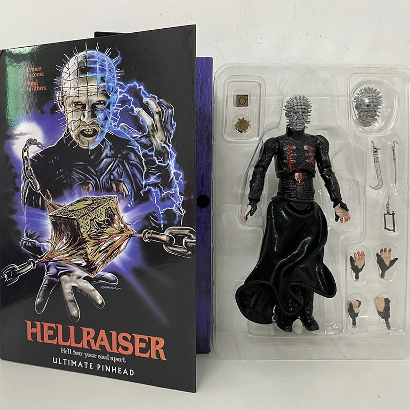 NECA Hellraiser Ultimate Pinhead Action Figure – Movable PVC Collectible Toy, Perfect Birthday Gift