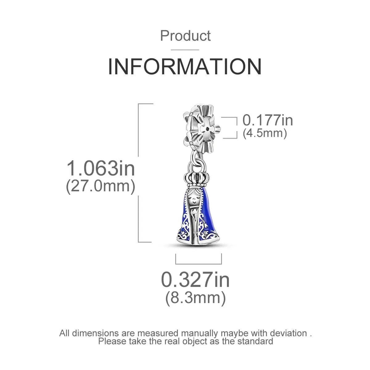 MULA Silver-Plated Sunflower & Four-Leaf Clover Dangle Charms - DIY 3MM Snake Chain Bracelet