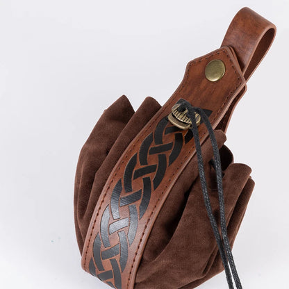 Viking-Style Medieval Coin Purse Belt Pouch - High-Quality Retro Waist Bag for Men, Cool & Handsome Design