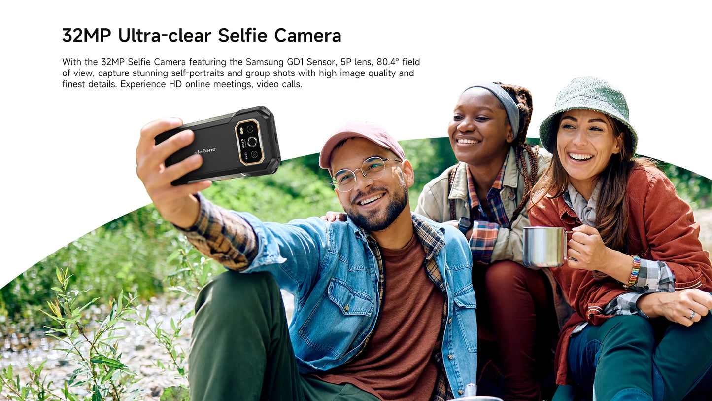 Ulefone Armor 27T Pro 5G Rugged Smartphone – 10600mAh, Android 14, 50MP+64MP Night Camera, 6.78" 120Hz, 24GB+256GB, NFC