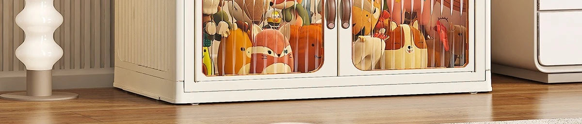 Large Capacity Collapsible Storage Bin — Plastic Organizer with Lid for Clothes, Toys & Blankets, Stackable & Portable for Bedroom or Nursery