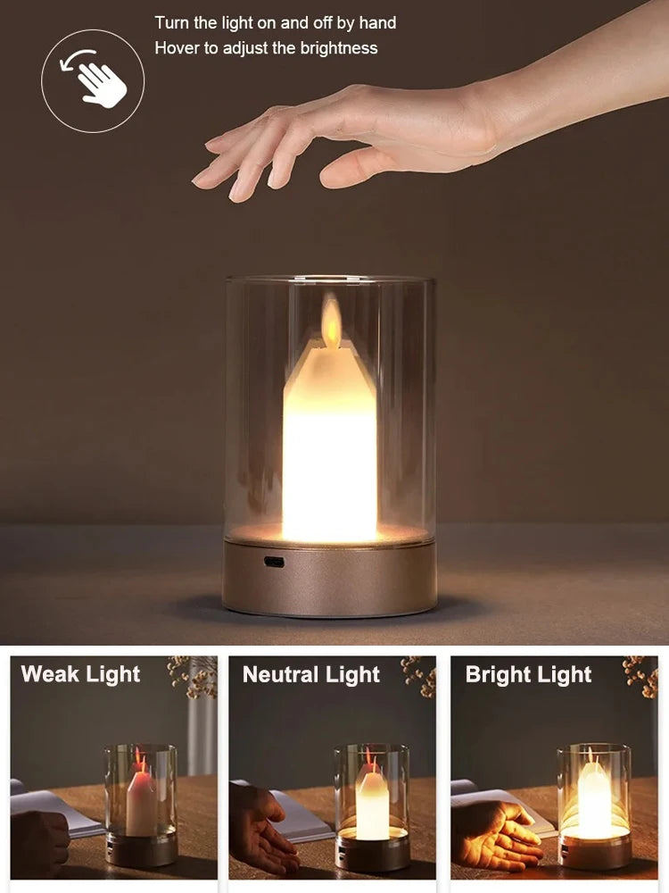 GGbingo LED Night Light – PIR Motion Sensor Candlelight with USB Charging & Auto Switch