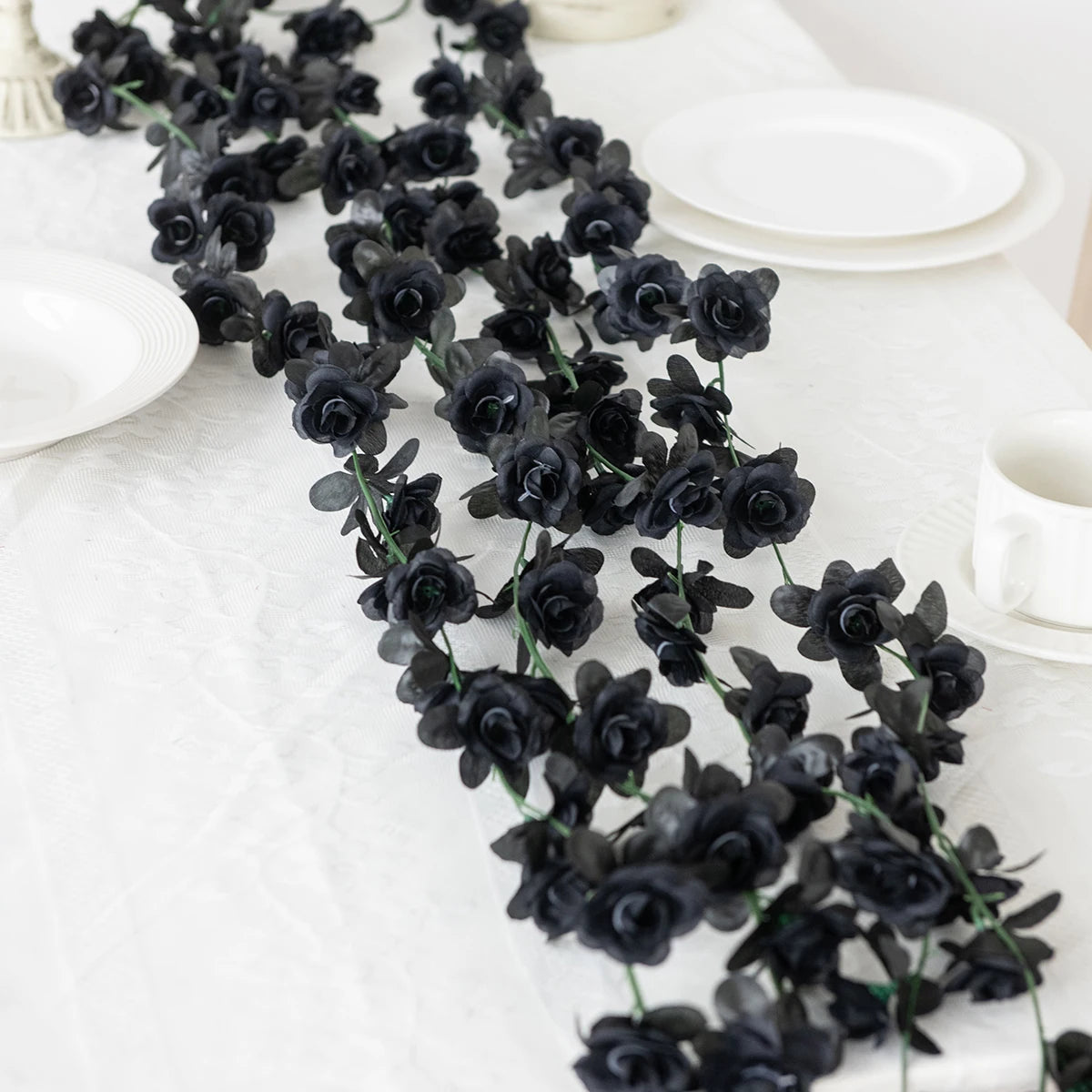 250CM Artificial Rose Flower Vine — Wedding, Home, Garden, Christmas & DIY Decoration Arch