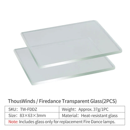 Thous Winds Firedance Oil Lamp Wick – Camping Stove Accessory with Glass and Storage Bag