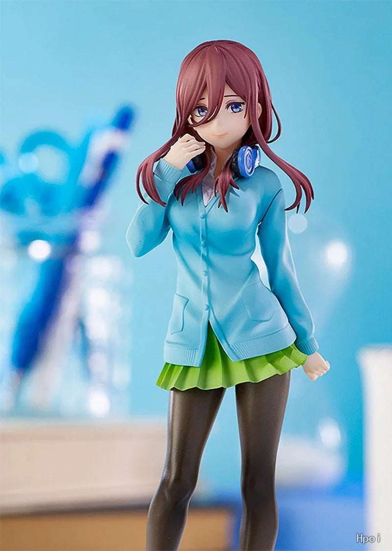 18cm Quintessential Quintuplets Anime Figure – Nakano Ichika Nino Itsuki PVC School Uniform Doll Toy