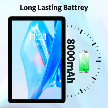 PRITOM TAB11 Android 14 Tablet – 10 Inch, 8GB RAM, 128GB ROM, Octa-Core, 5G WiFi, Keyboard & Case