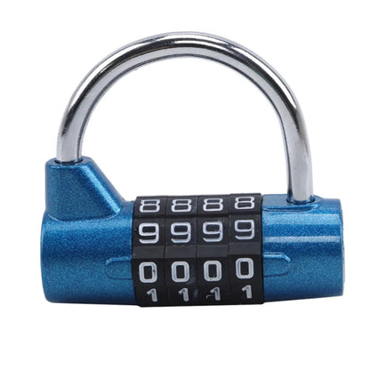 Multifunctional 4-Digit Combination Padlock – Security Lock for Gym Lockers, Luggage, Cabinets, Toolboxes, and Doors