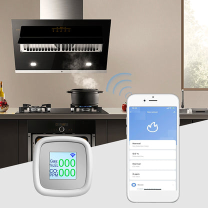 Digital Combustible Gas Detector Alarm - Intelligent Gas Leak Tester and Air Quality Detection Instrument