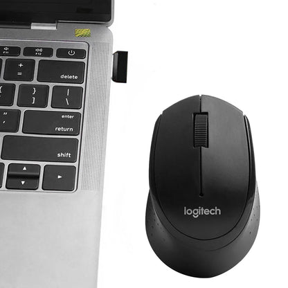 Logitech M330 Silent Wireless Mouse - 1000DPI Optical Mouse with 2.4GHz USB Receiver for Office and Home PC Use