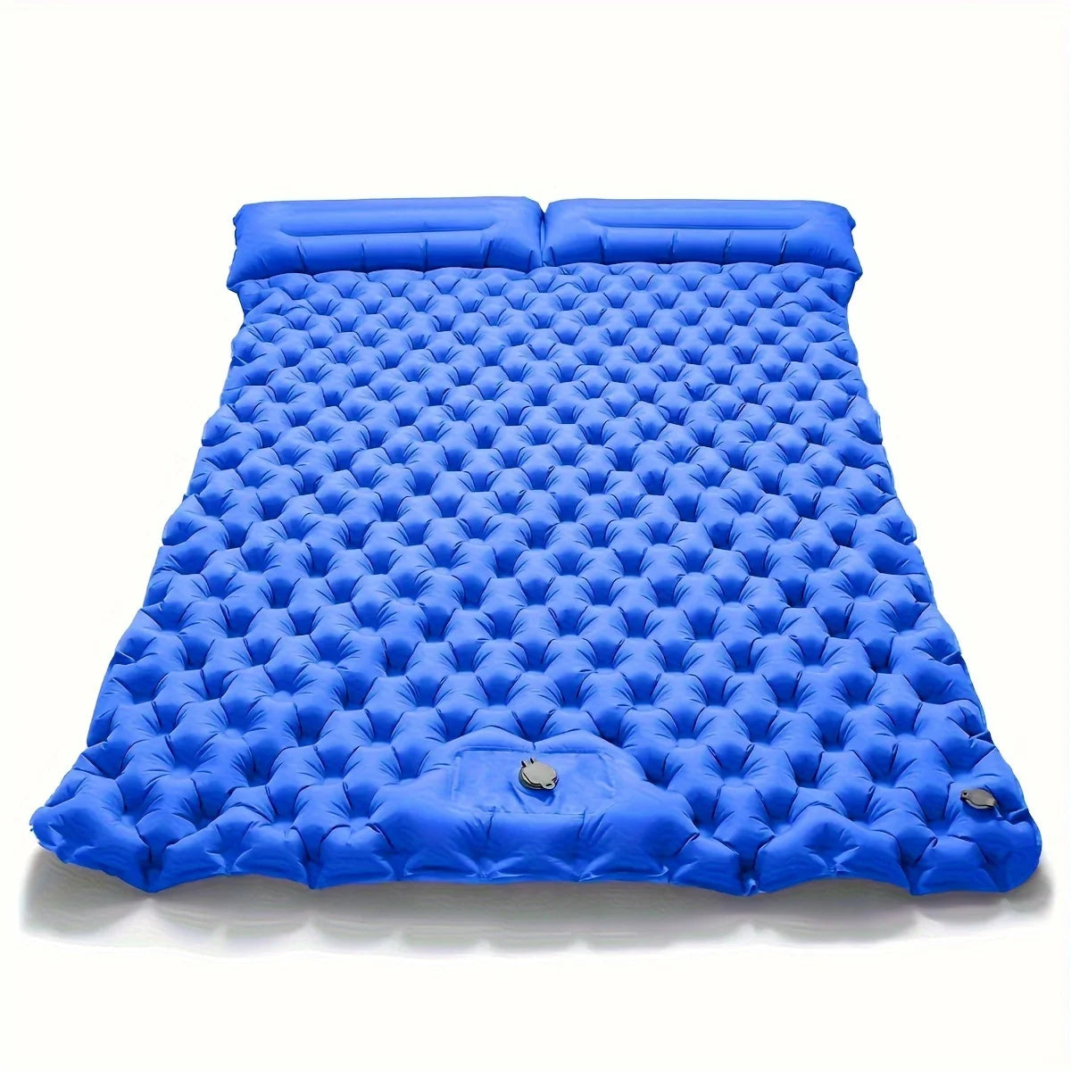 Double Inflatable Camping Mattress with Built-in Pillow Pump - Outdoor Air Sleeping Pad for Backpacking and Hiking