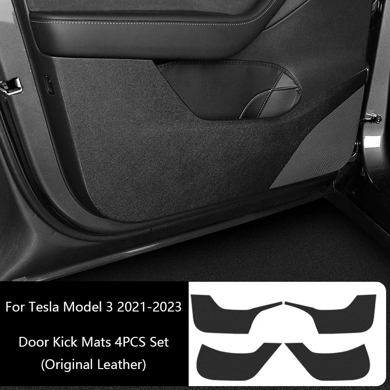Tesla Model Y/3 2021-2023 Door Anti-Kick Protective Sticker – Soil-Proof & Anti-Scratch Side Door Mat Protector