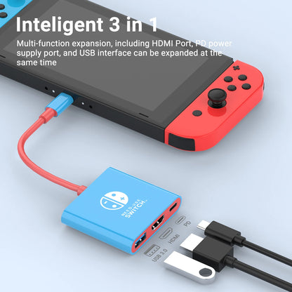 Portable Nintendo Switch Docking Station — Type-C Hub with HDMI & USB 3.0 for Travel Gaming