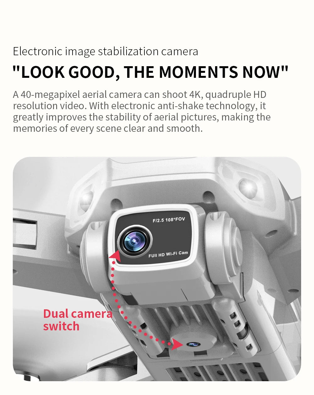 LYZRC L900 PRO GPS Drone – 4K HD Dual Camera, 5G WiFi, Brushless Motor, FPV Quadcopter, Foldable Aerial Photography Drone