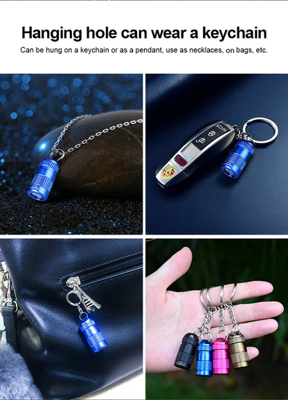 Tank007 E15 Pocket LED Flashlight Keychain – Portable High-Power White Light for Outdoor, Hiking & Emergency