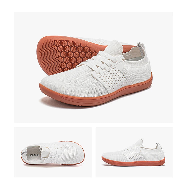 HOBIBEAR Wide Toe Barefoot Shoes – Minimalist Walking Sneakers for Men & Women, Zero Drop Sole, Breathable Mesh