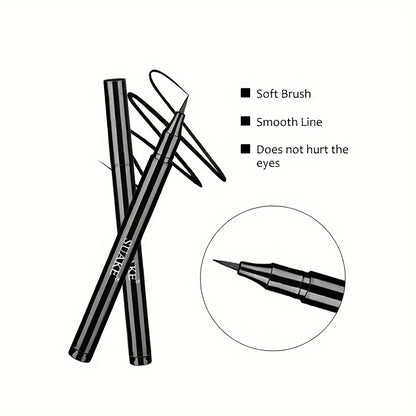 Quick-Dry Waterproof Eyeliner Pen – Long-Lasting Matte Eye Liner, Smudge-Proof Makeup
