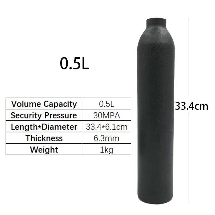 High-Pressure Bottle Thread M18*1.5 — 30PMA CO2 & Oxygen Tank Connector for Diving, Aquarium, and Soda Drink Cylinders