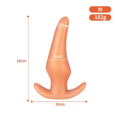Wearable Soft Silicone Anal Plug – Anti-Drop Prostate Massager & Comfortable Butt Plug for Anal Training
