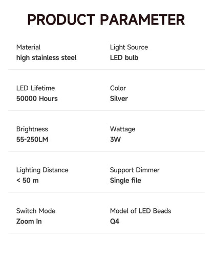 Mini Portable LED Pen Light — USB Rechargeable Medical Flashlight with Stainless Steel Clip for Dentist & Nurse Use