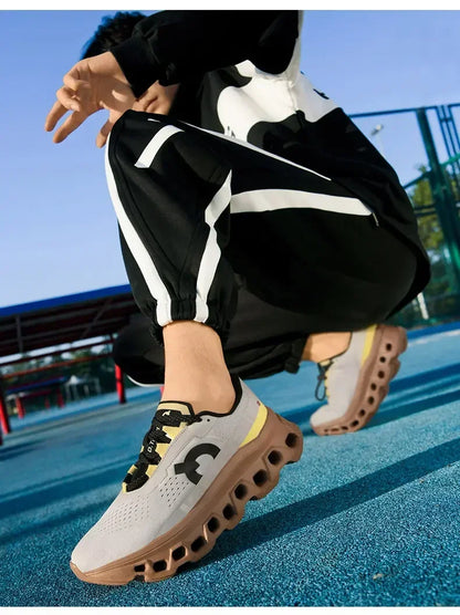 Men's Sports Shoes – Luxury Casual Mesh Running Sneakers, Lightweight Platform Basketball & Walking Shoes for Summer