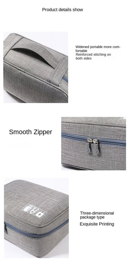 Waterproof Portable Cable Storage Bag – Digital Organizer for USB Cables, Chargers & Travel Accessories