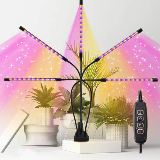 USB Grow Light Phytolamp for Plants - 30-150 LED Full Spectrum Fitolamp with Control - Ideal for Home Flower Seedling, Clip-On Phyto Lamp