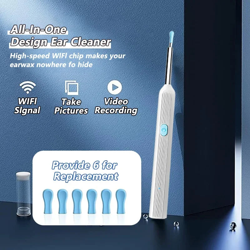 Visual Ear Wax Cleaner with Camera – Safe Luminous Otoscope Endoscope for Ear Cleaning & Ear Care