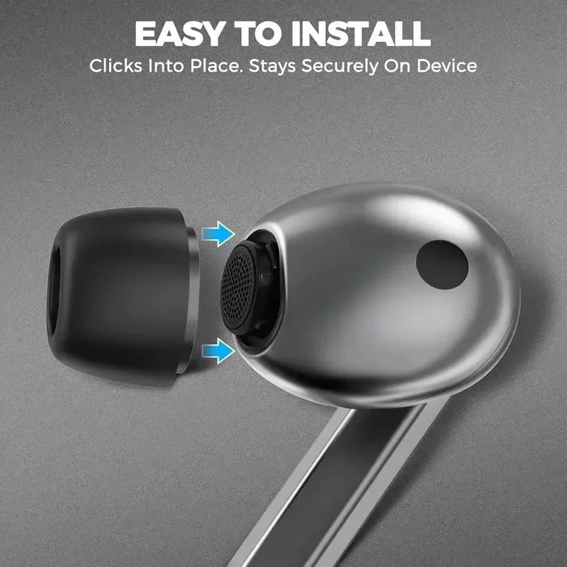 Samsung Galaxy Buds3 Pro Replacement Ear Tips – Soft Memory Foam Noise-Cancelling Eartips