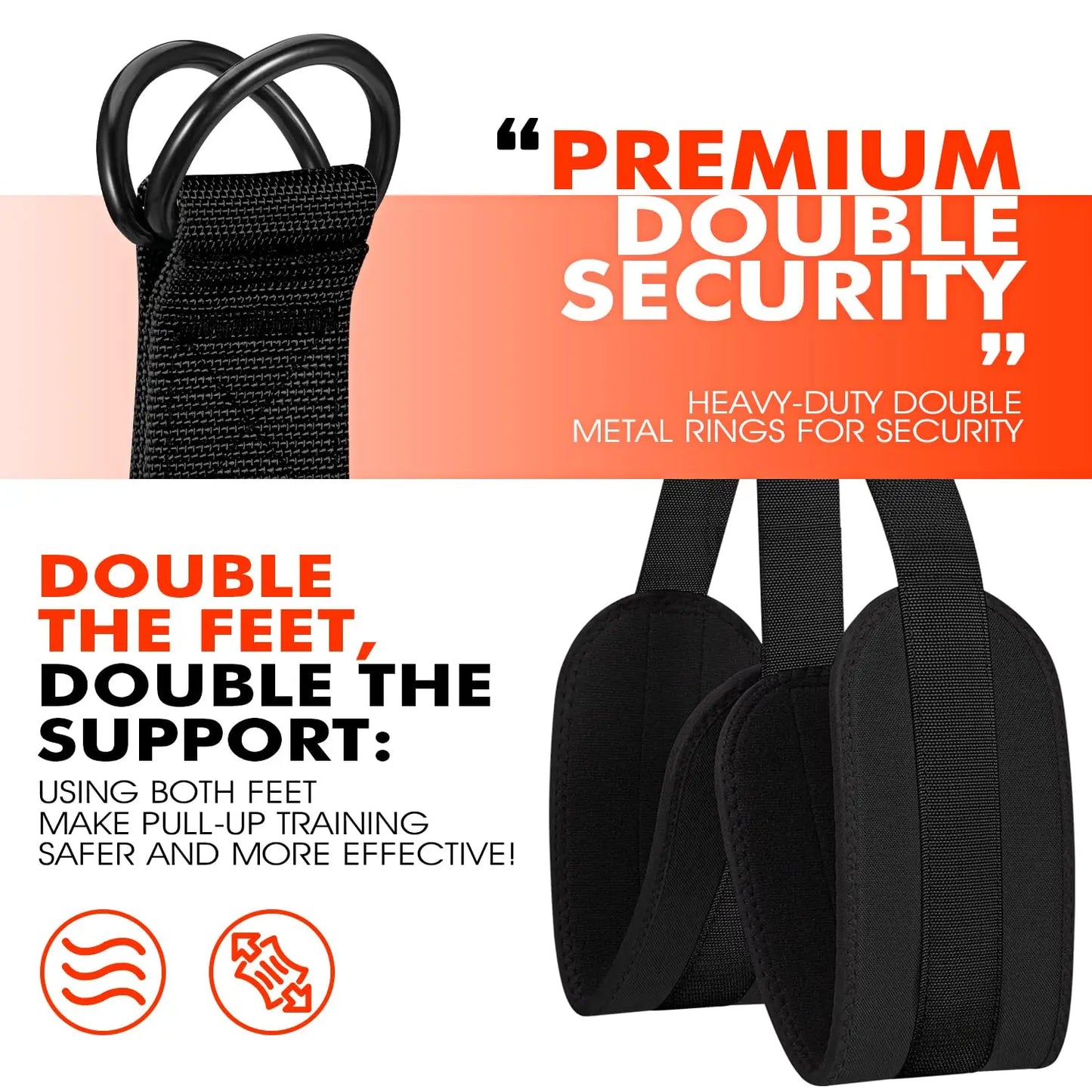 Assisted Pull-Up Bands 75-300LBS — Multifunctional Strength Training & High-Intensity Fitness Assist Belt