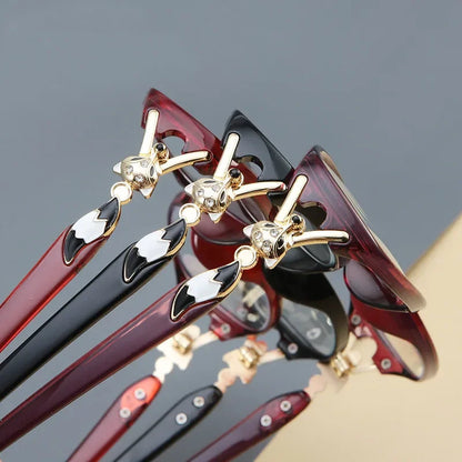 Women's Fox Anti-Blue Light Reading Glasses – Fashion Presbyopic Eyewear +1.0 to +4.0 Computer Prescription Glasses