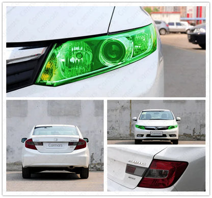 PVC Car Headlight Lamp Film - Self-Adhesive Fog Lamp Sticker for Tailing Moulding - Car Accessories