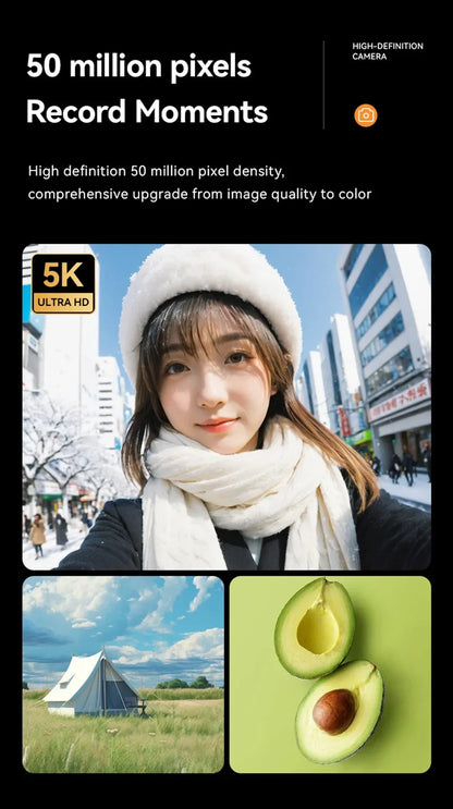 Xiaomi 4K Digital Camera – 50MP, 16X Zoom, Anti-Shake, Flash, Outdoor Student Video Recorder