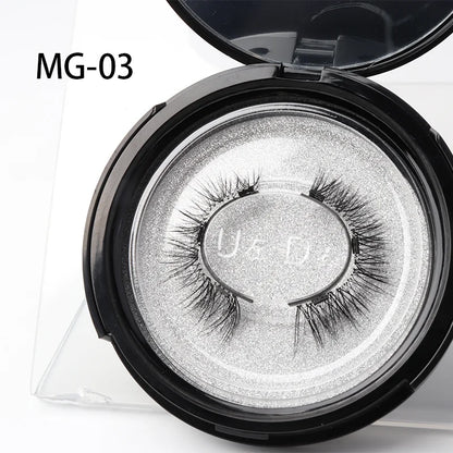 Vipuda Magnetic Eyelashes – Reusable Thick False Lashes with Magnets & Tweezer, Soft Eyelash Extensions
