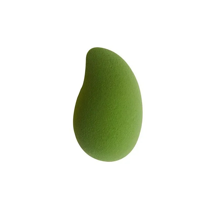 Mango-Shaped Soft Makeup Sponge — Cosmetic Powder Puff for Face Blending & Beauty Application