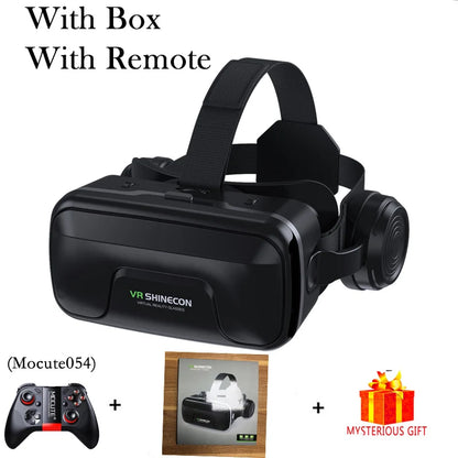 VR Shinecon 10.0 3D Virtual Reality Headset – Helmet Goggles for Smartphone Gaming