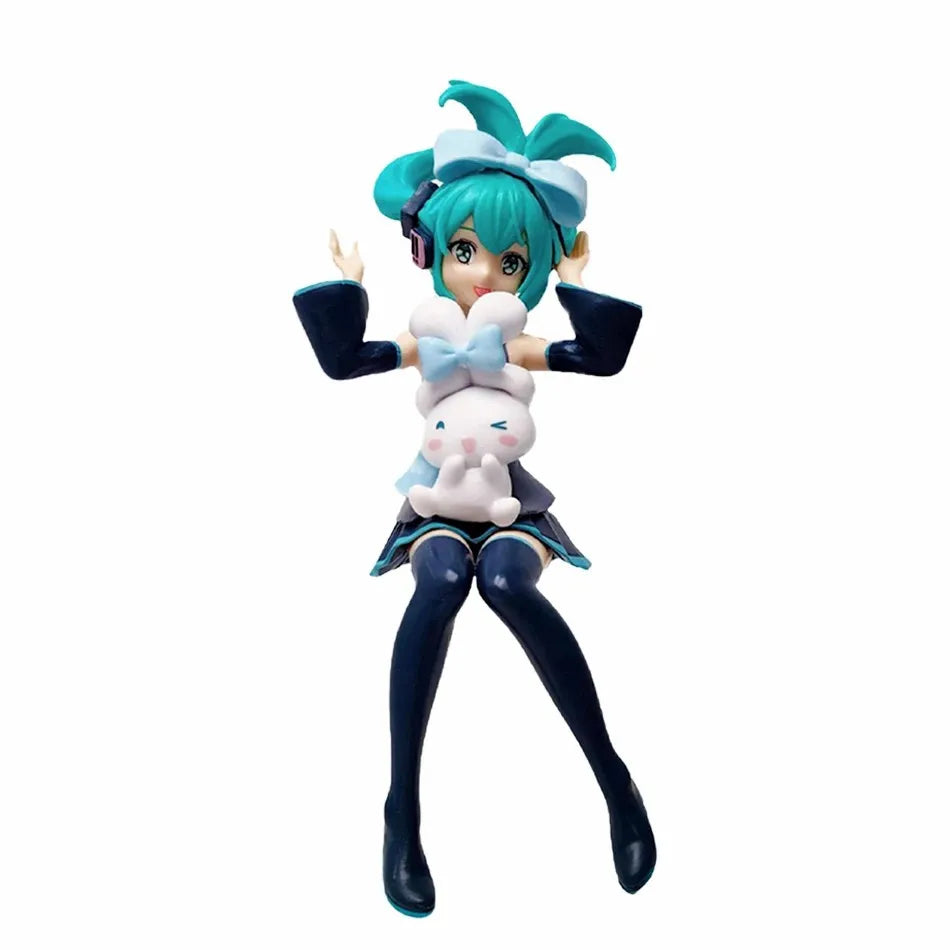 Hatsune Miku 11cm Neko T-Shirt Figure – Cute Anime Desktop Figurine Kawaii Girl Model Toy Gift