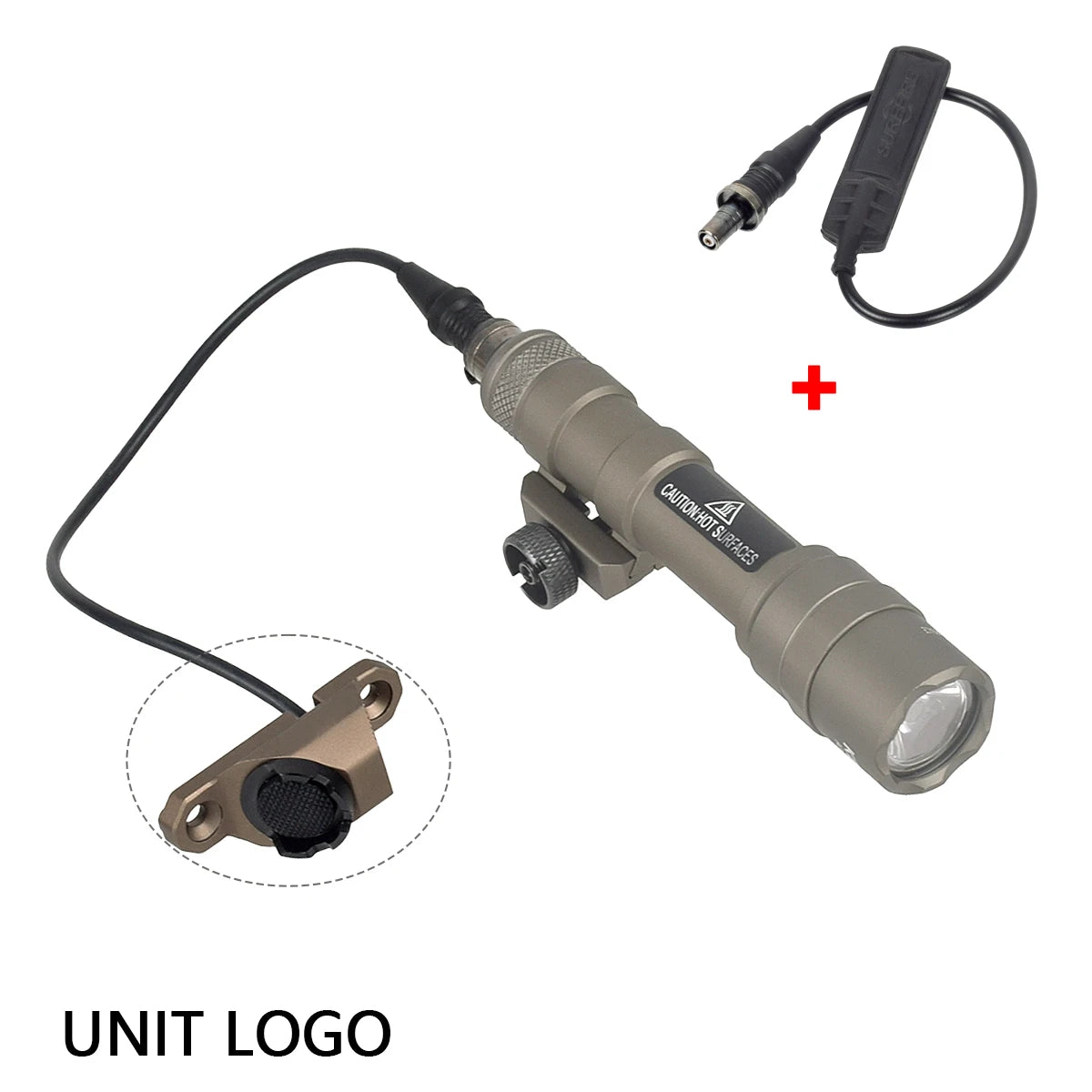 Tactical Surefire M600 M600U/M600B Airsoft Flashlight – Powerful LED Scout Light with 5 Switch Styles for 20mm Rail Rifle Gun