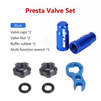 4pcs Aluminum Bike Tire Valve Caps – Ultralight MTB Road Mountain Schrader/Presta Tyre Protectors