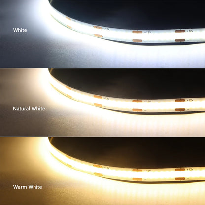 Under Cabinet COB LED Strip Light – Dimmable Touch Sensor Lamp for Display, Bookcase, Wardrobe & Closet
