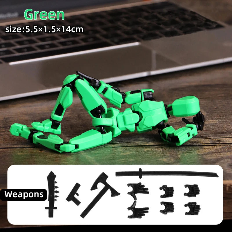 Multi-Jointed Shapeshift Robot 3D Printed Mannequin – 13 Action Figures for Kids & Adults, Parent-Child Games & Gifts