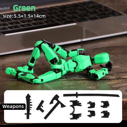 Multi-Jointed Shapeshift Robot 3D Printed Mannequin – 13 Action Figures for Kids & Adults, Parent-Child Games & Gifts