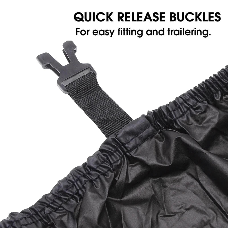 Yacht & Boat Cover 11-22FT – Anti-UV Waterproof Heavy Duty 210D Marine Canvas for Trailerable Boats