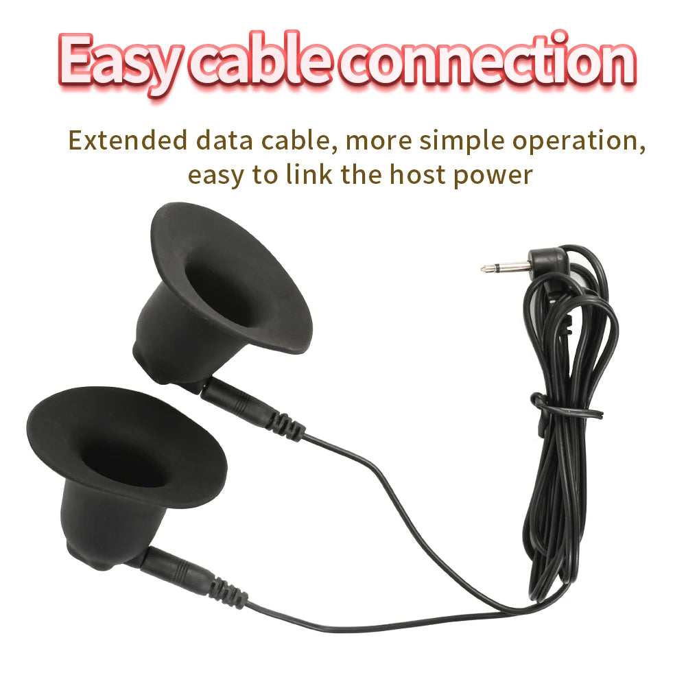 Electric Shock Nipple Clamps – Metal Breast & Clitoris Stimulator Clips for BDSM Bondage Massage (18+)