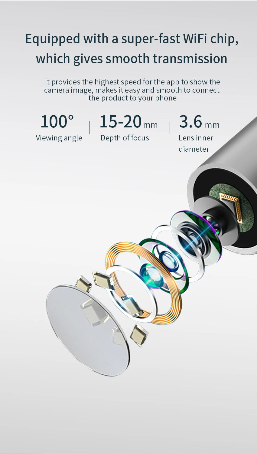 2025 Wireless Smart Earpick – HD Camera Ear Wax Cleaner with 6 LED Lights for iOS & Android