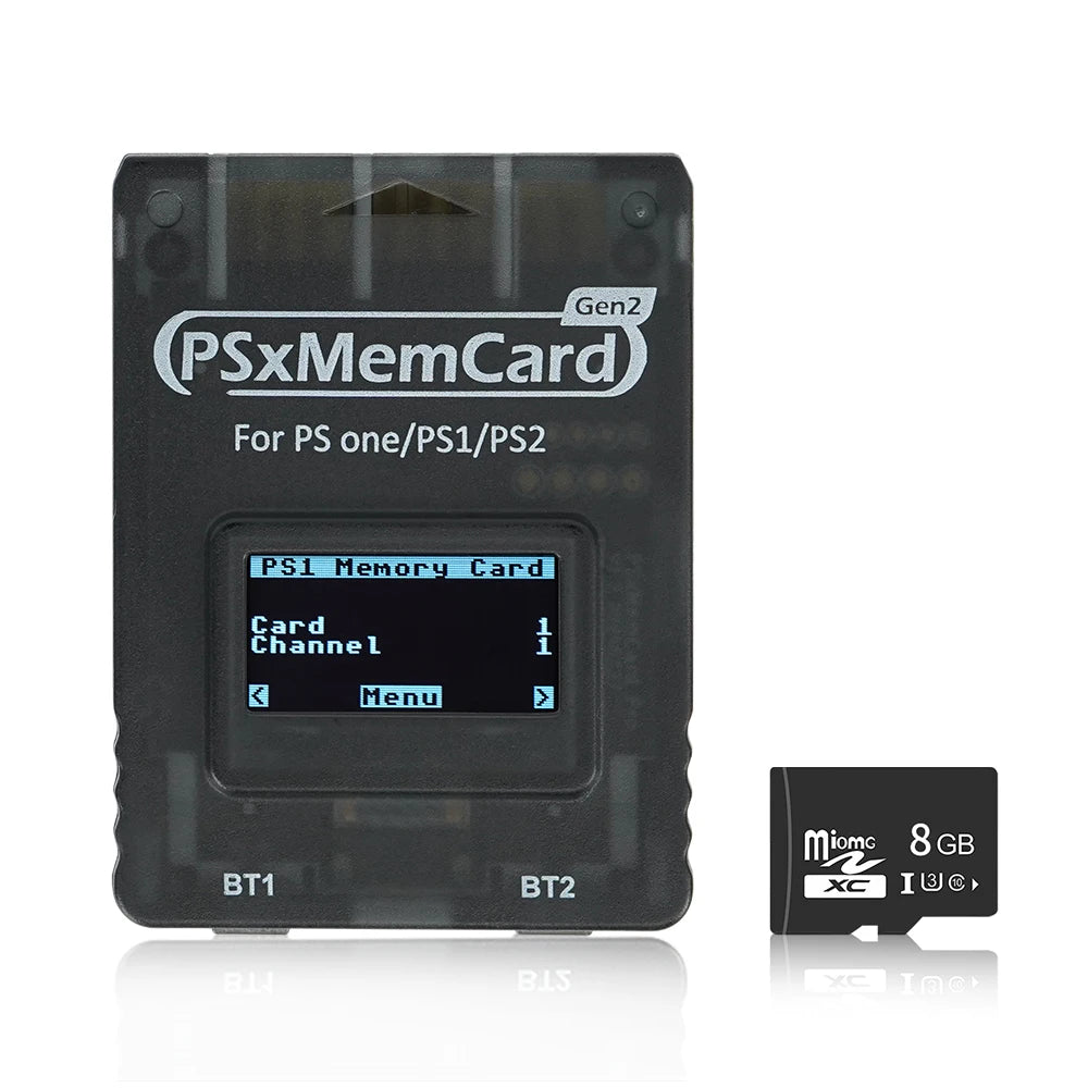Bitfunx PSxMemCard Gen2 – SD2PSXTD Save Storage for PS1 & PS2 Games, Compatible with PlayStation Consoles